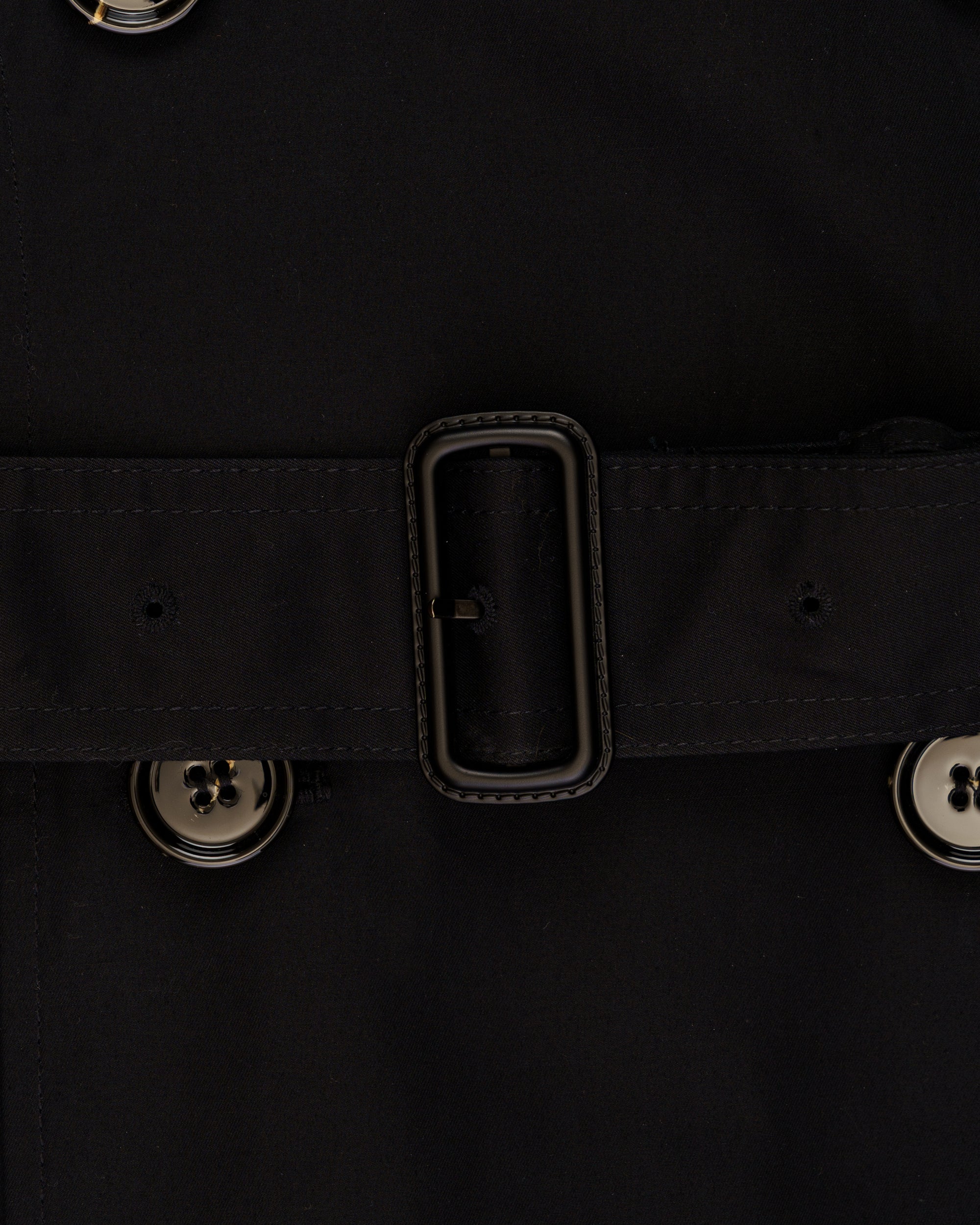 Burberry Kensington double-breasted black trench coat