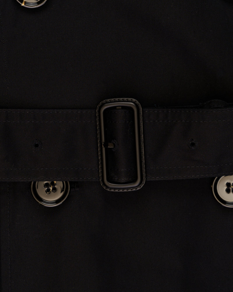 Burberry Kensington double-breasted black trench coat thumbnail