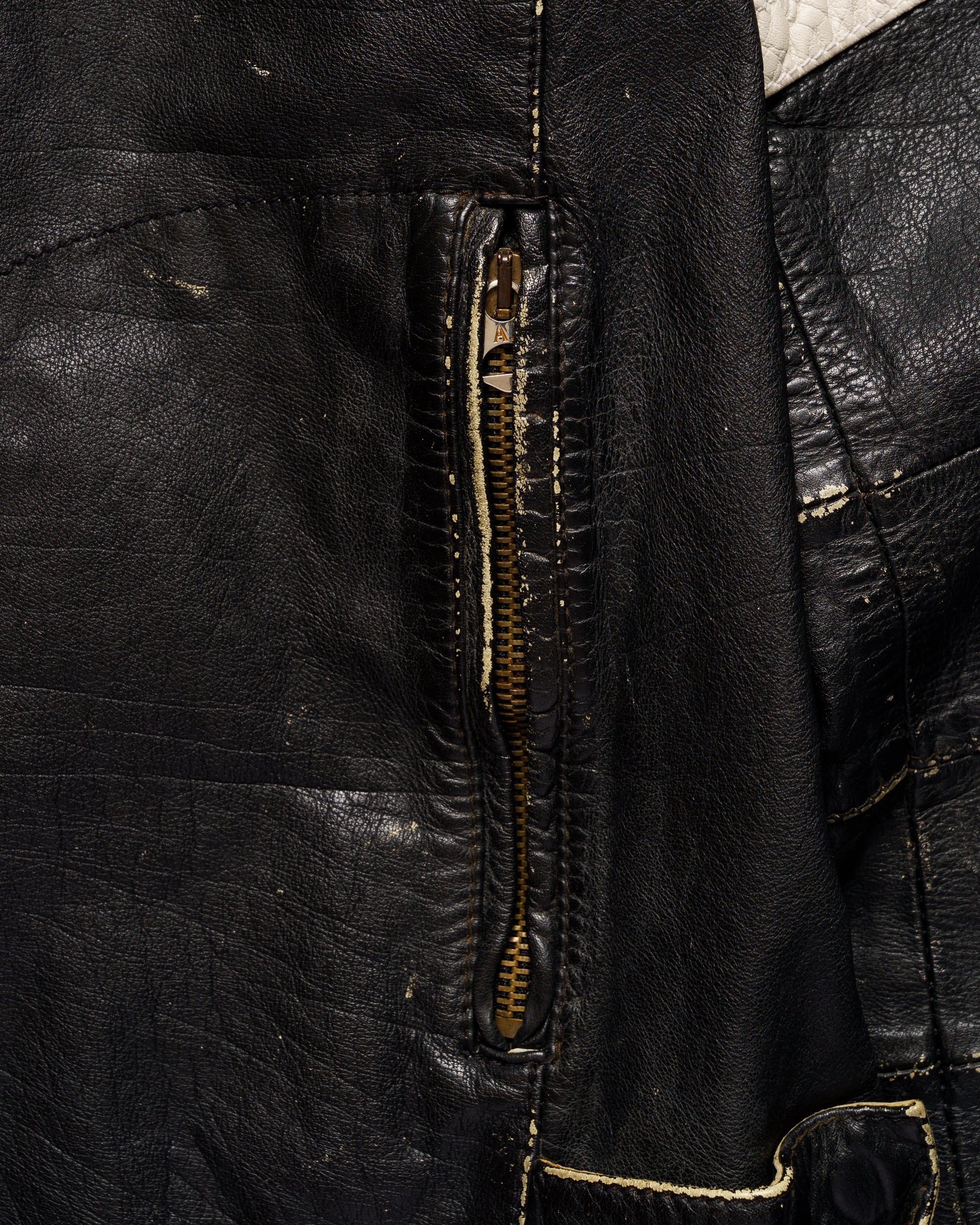 Giorgio Armani back logo leather biker jacket Giorgio Armani