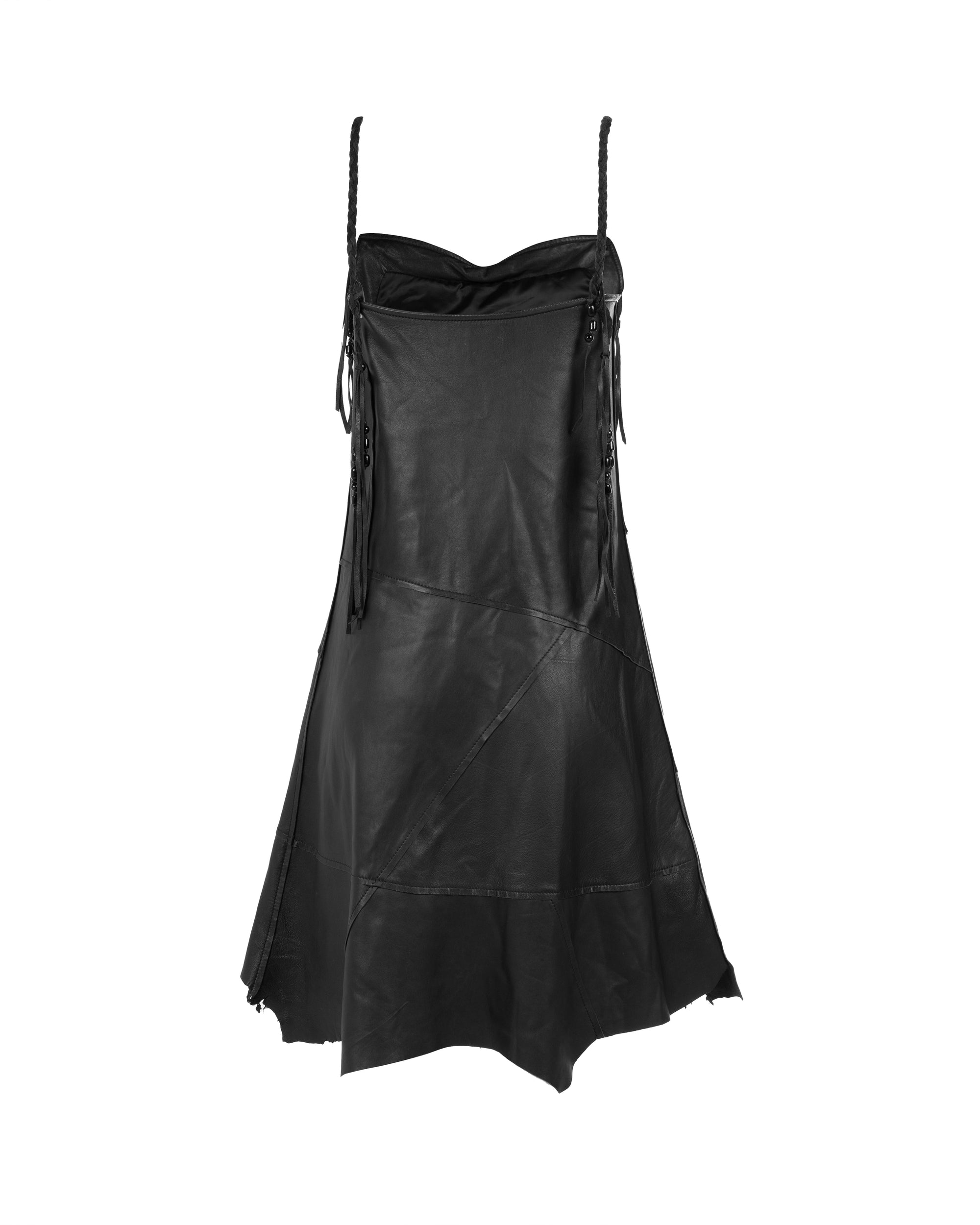 Diesel asymmetric hem mini black dress