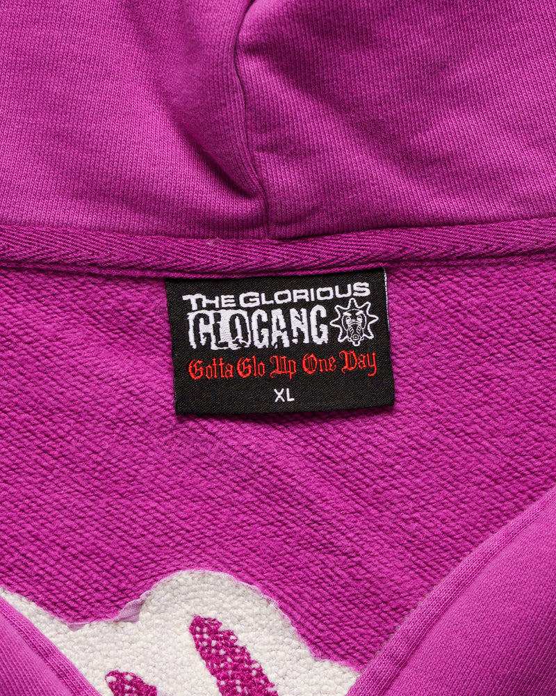 GLOGANG Almighty Glo full zip pink sweatshirt thumbnail