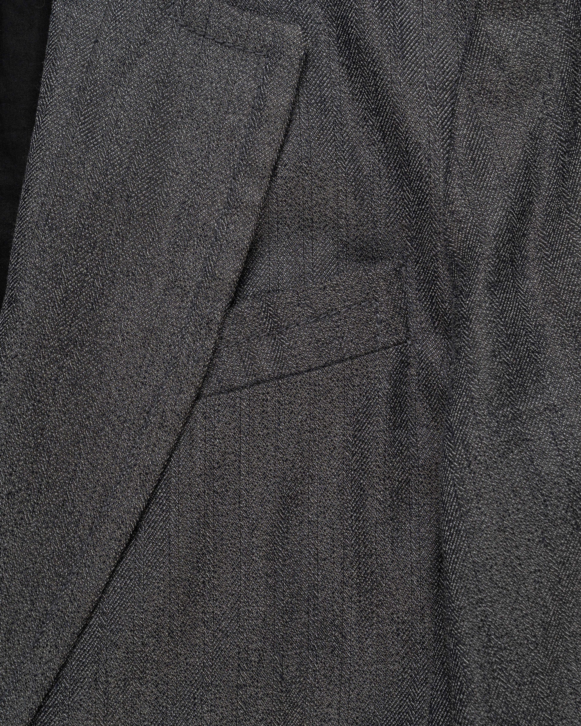 Ann Demeulemeester laced grey elongated blazer jacket Ann
