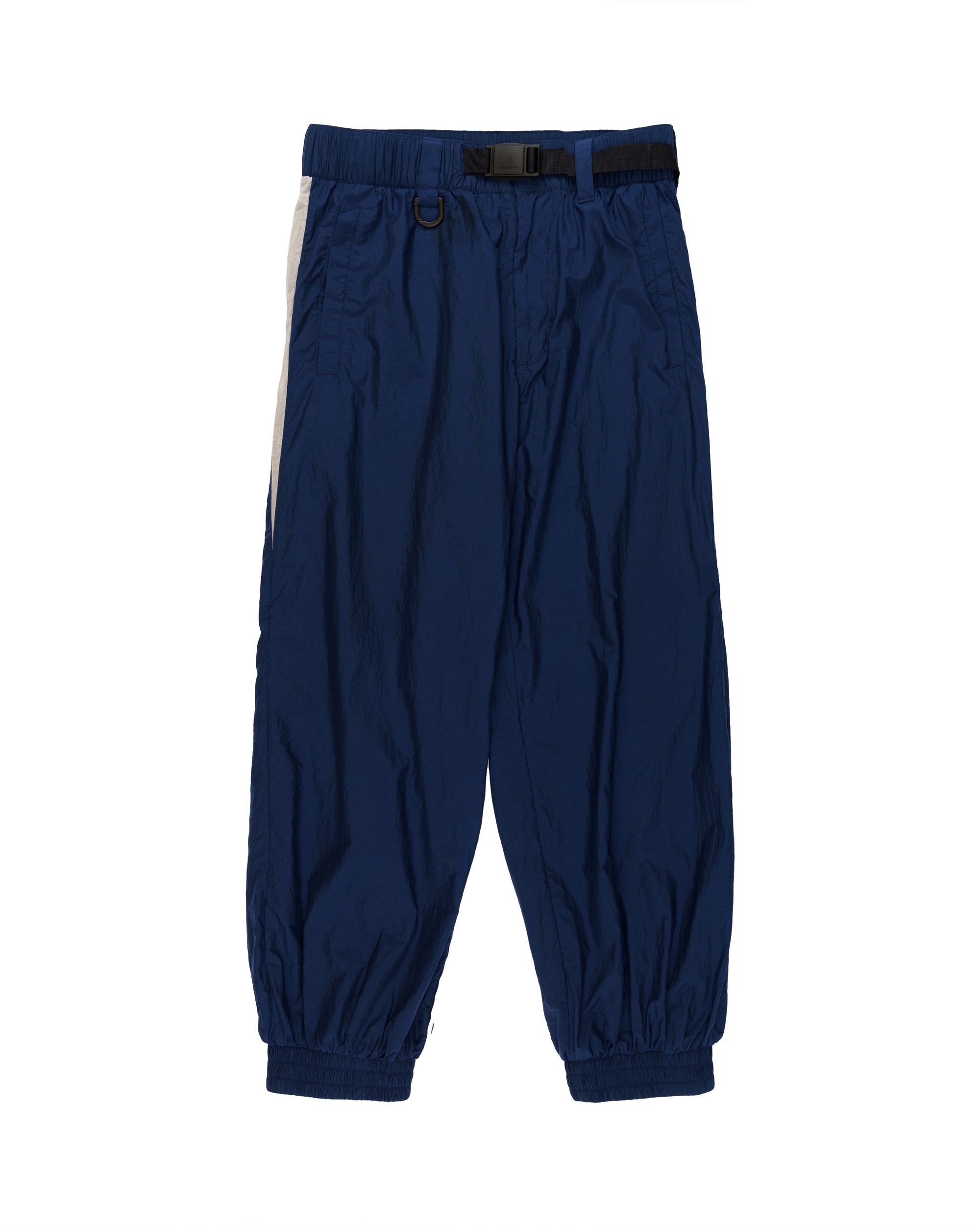 Yohji Yamamoto Y3 3-stripes nylon shell dark blue sweatpants