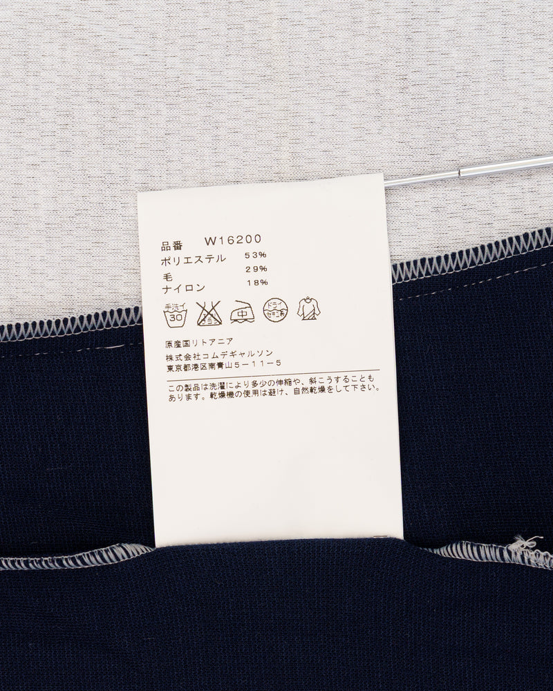 COMME des GARÇONS SHIRT jersey panelled grey sweater thumbnail