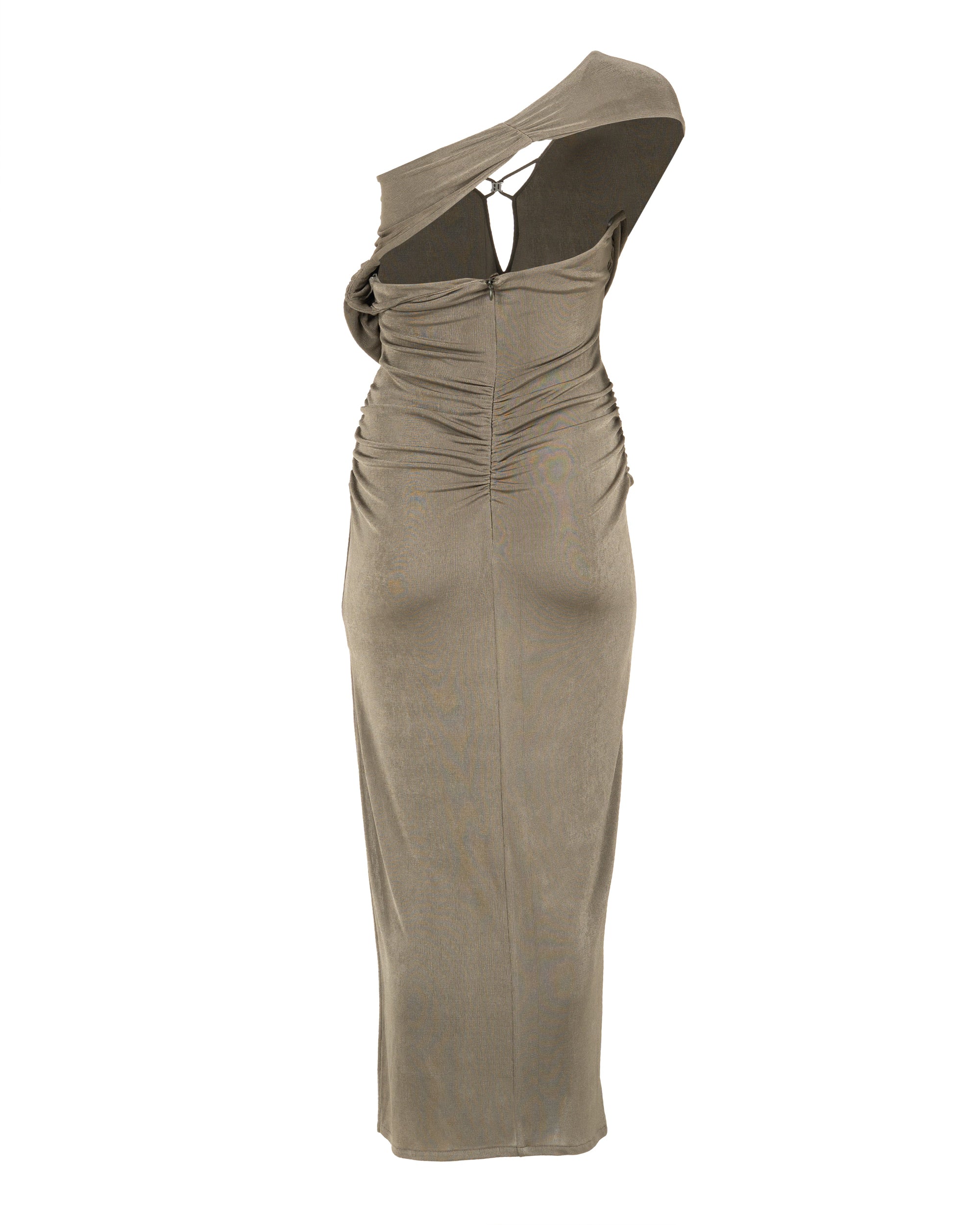 MISBHV 1-OF-1 drape lace beige dress