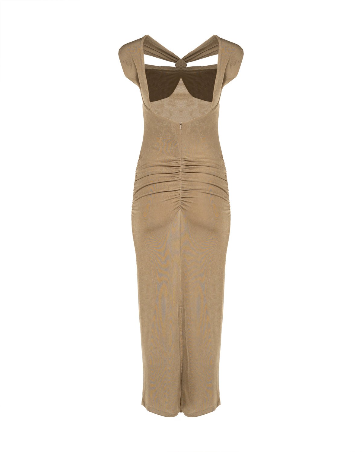 MISBHV asymmetrical drape halter dress