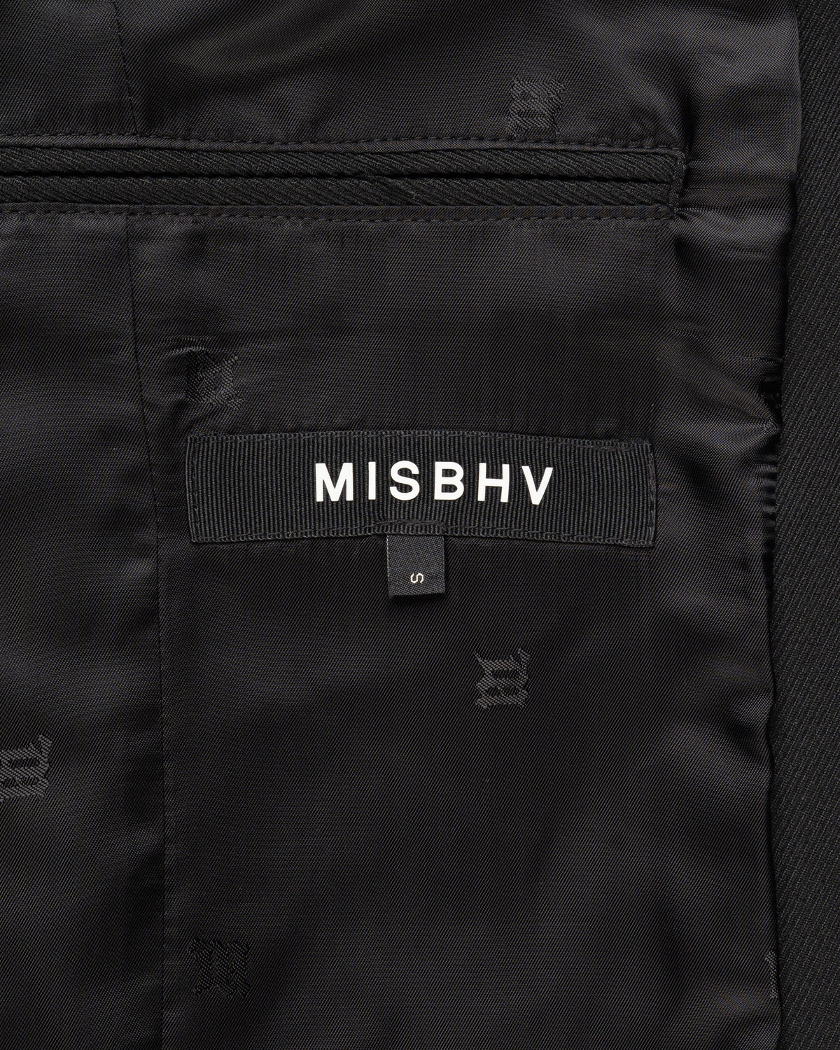 MISBHV Davide single-breasted black blazer jacket