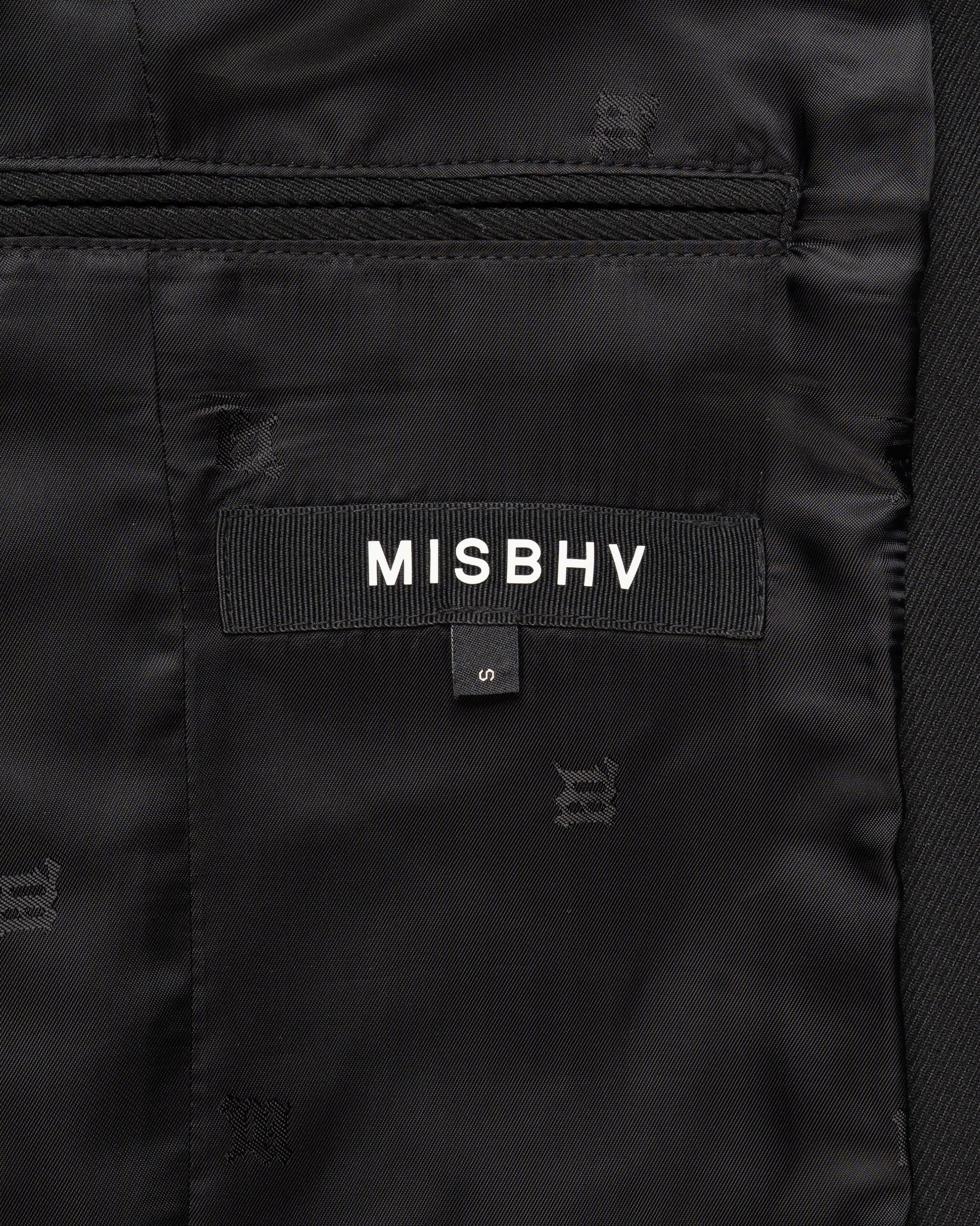 MISBHV Davide single-breasted black blazer jacket MISBHV