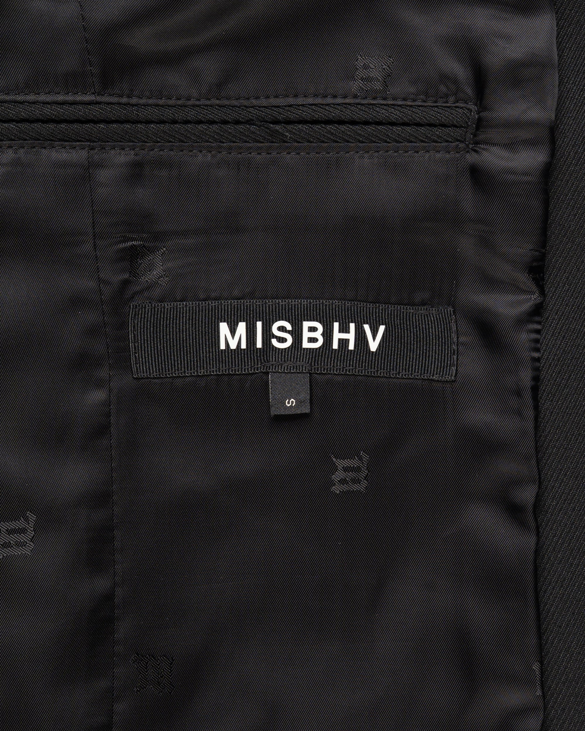 MISBHV Davide single-breasted black blazer jacket