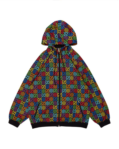 Gucci "GG" Psychedelic monogram windbreaker jacket