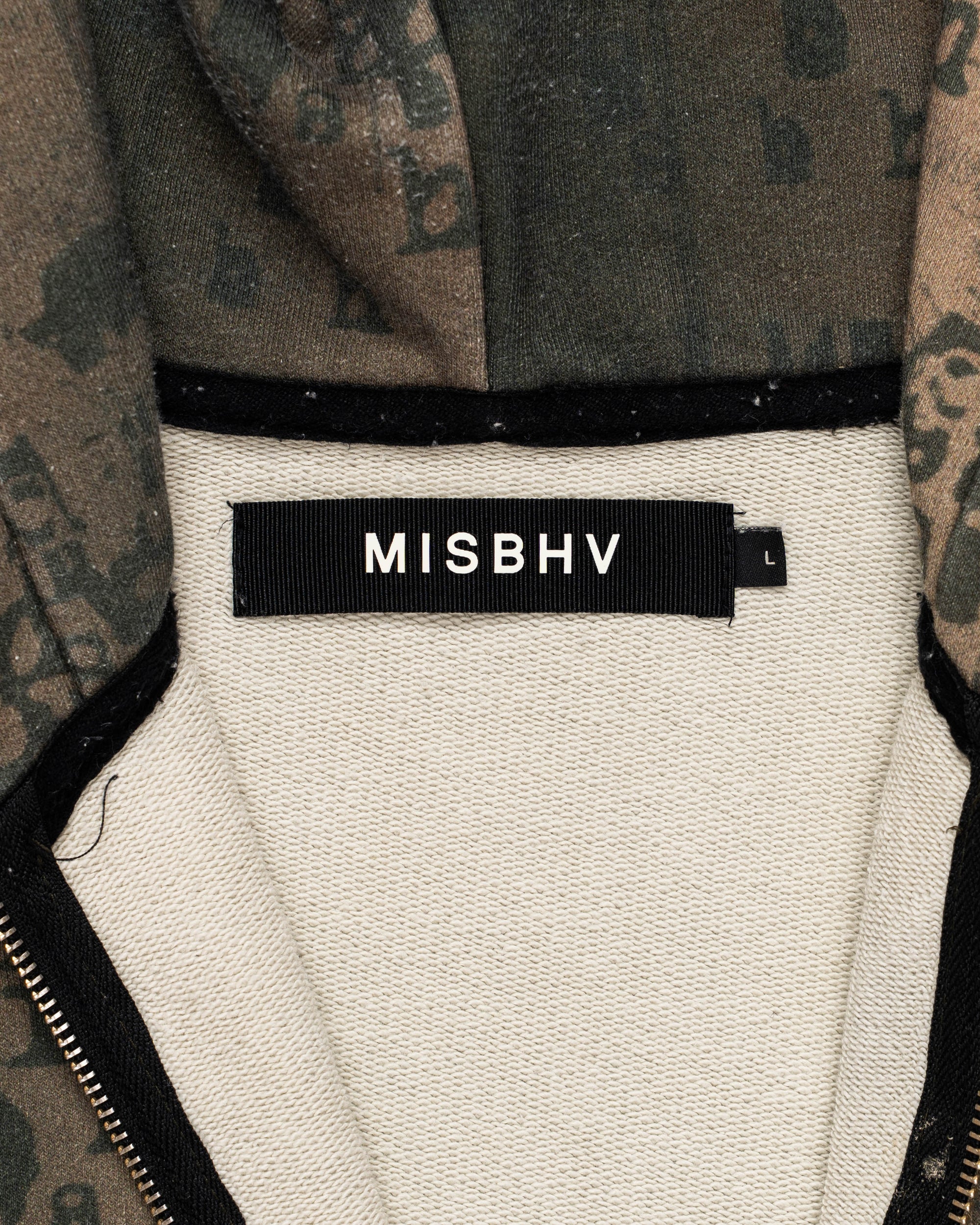 MISBHV Typewriter Zip Hoodie