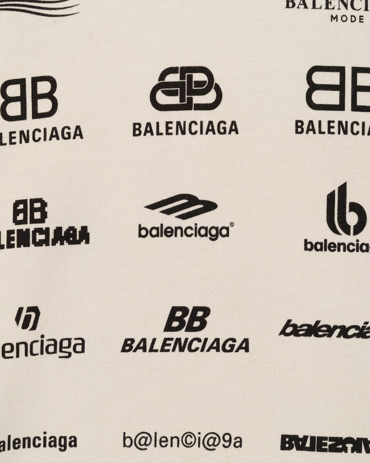 Balenciaga Archives Logos Hoodie