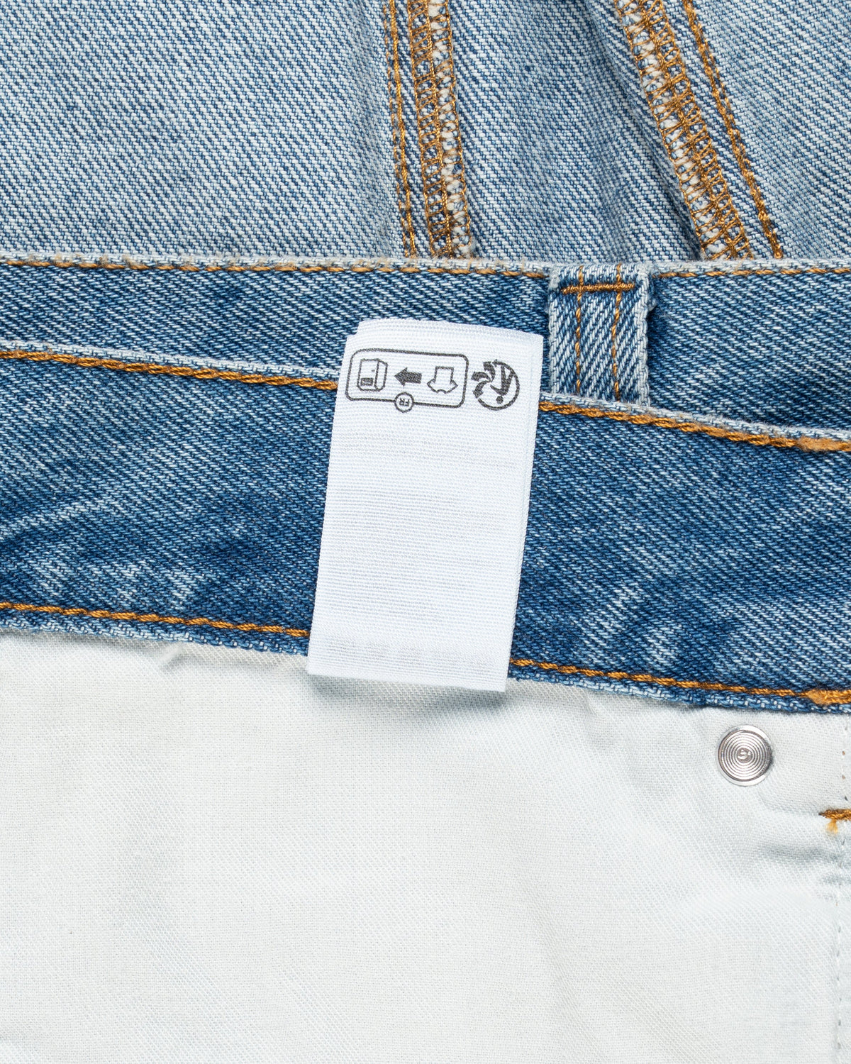 Jacquemus Les Sculptures "Le de-Nîmes" large blue denim pants