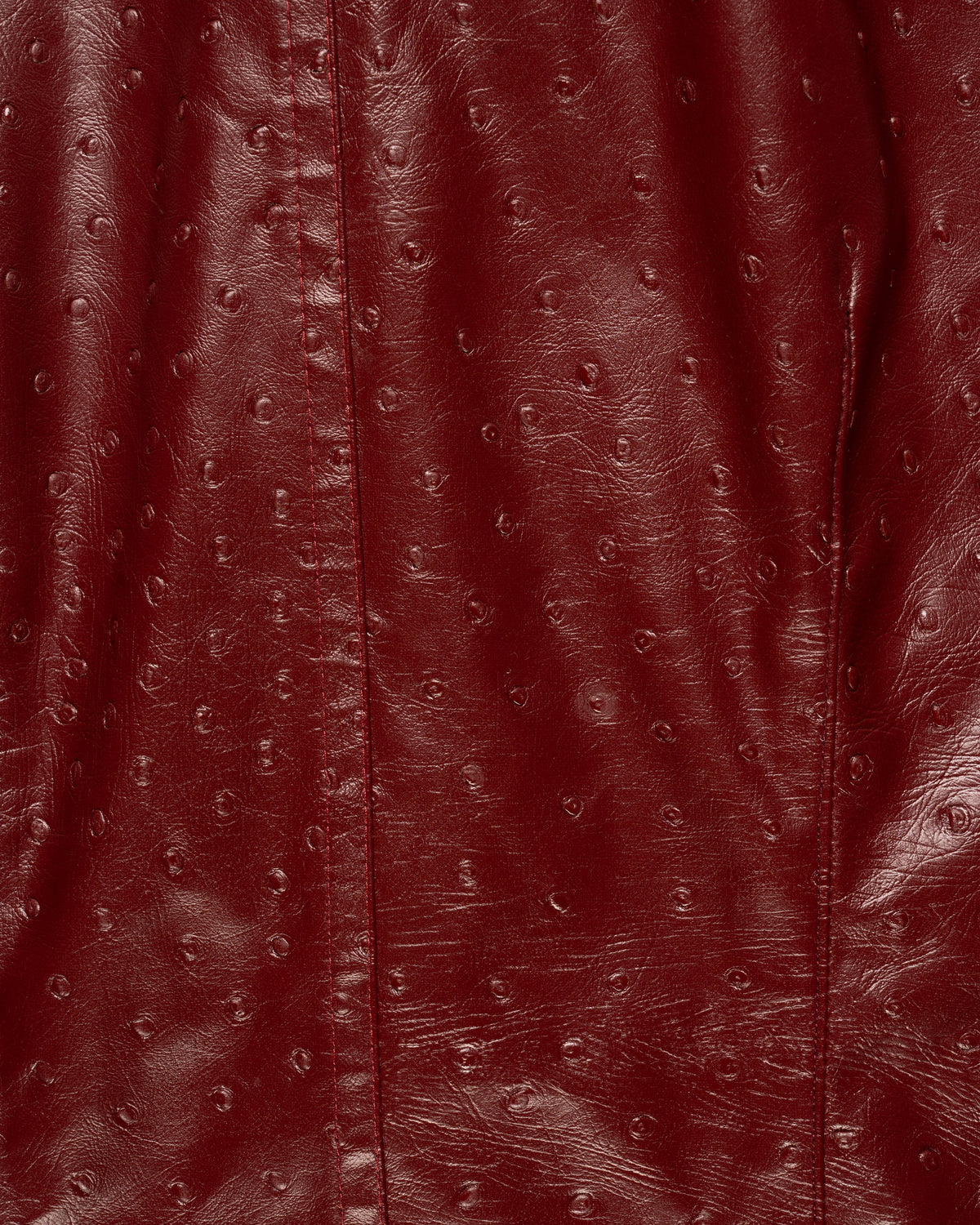 MISBHV 1-OF-1 faux ostrich leather metal logo plaque jacket