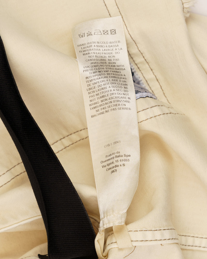 Rick Owens DRKSHDW cropped natural denim jacket thumbnail