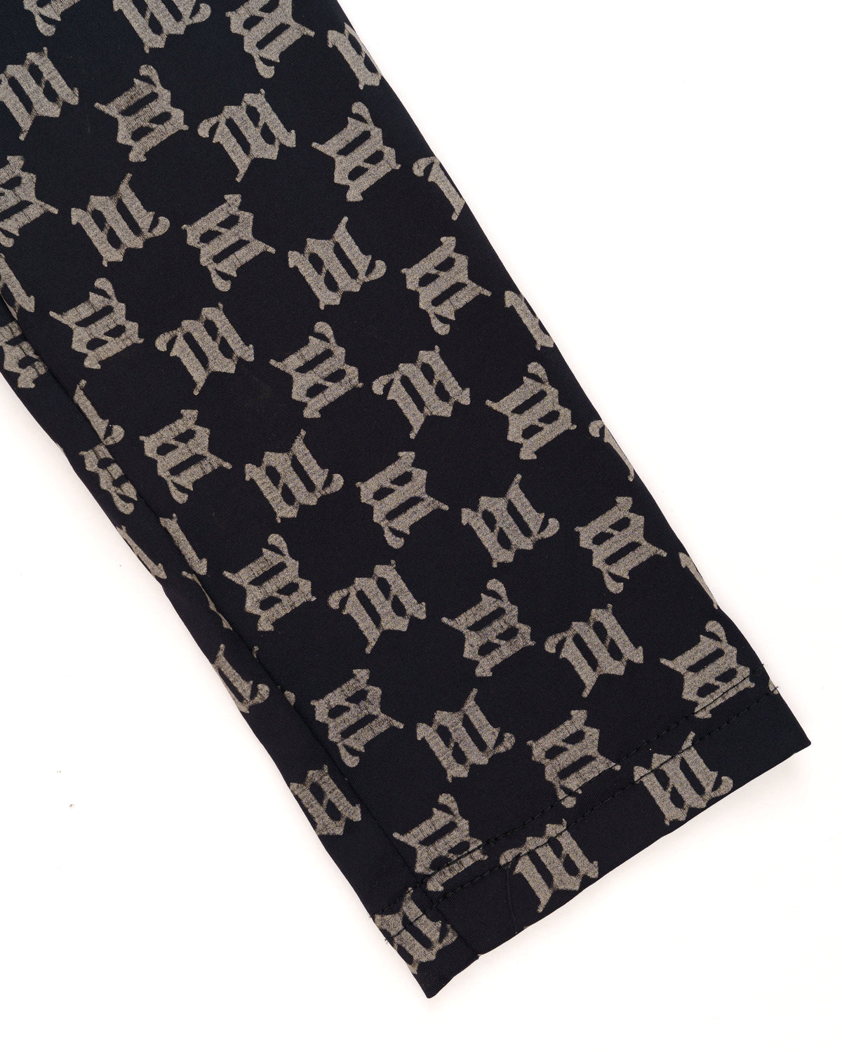MISBHV monogram black zip-up jersey top