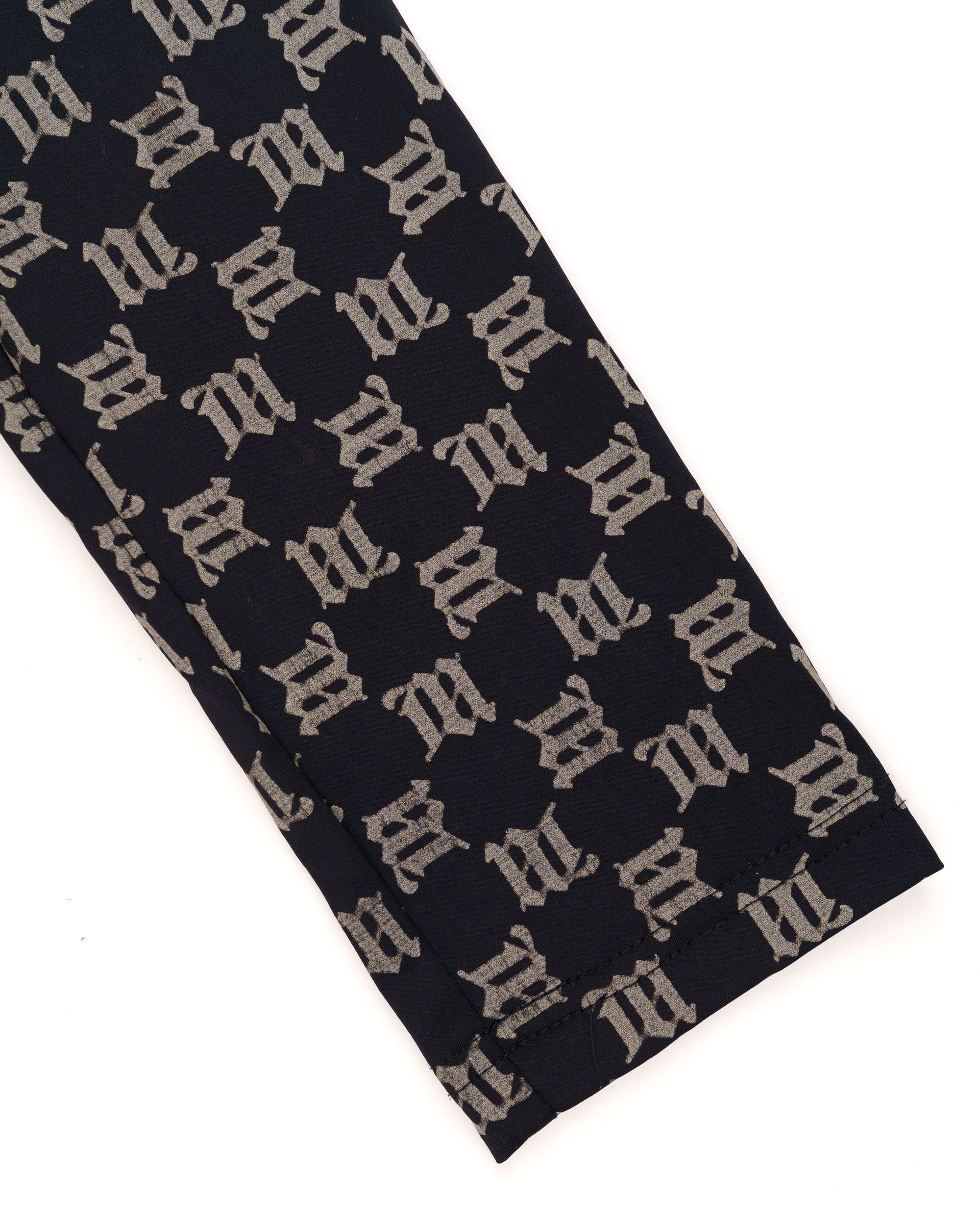 MISBHV monogram black zip-up jersey top