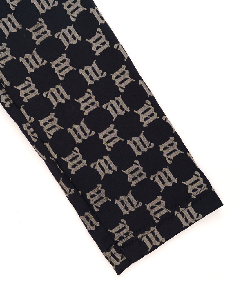 MISBHV monogram black zip-up jersey top thumbnail