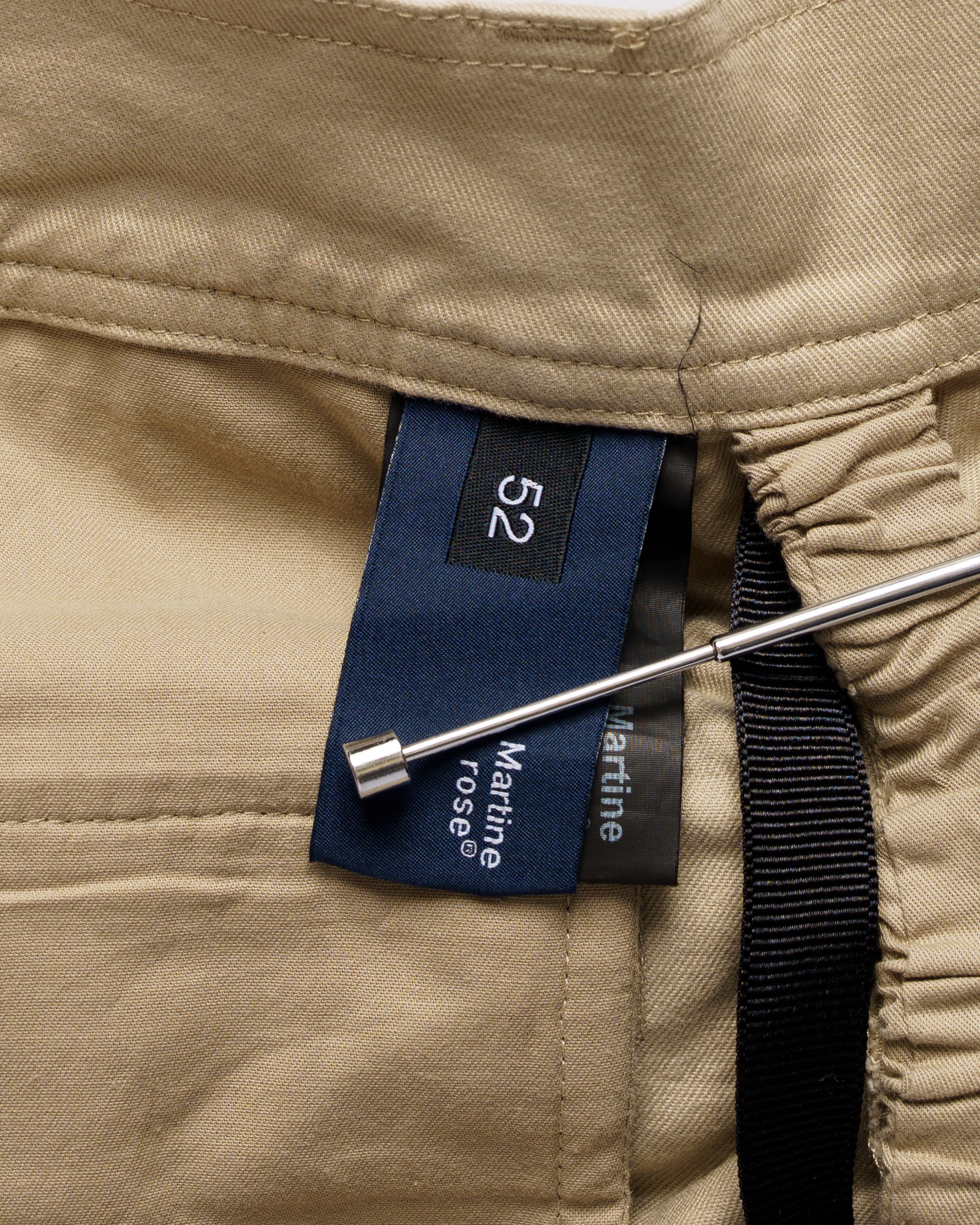 Martine Rose pulled cargo twill beige shorts Martine Rose