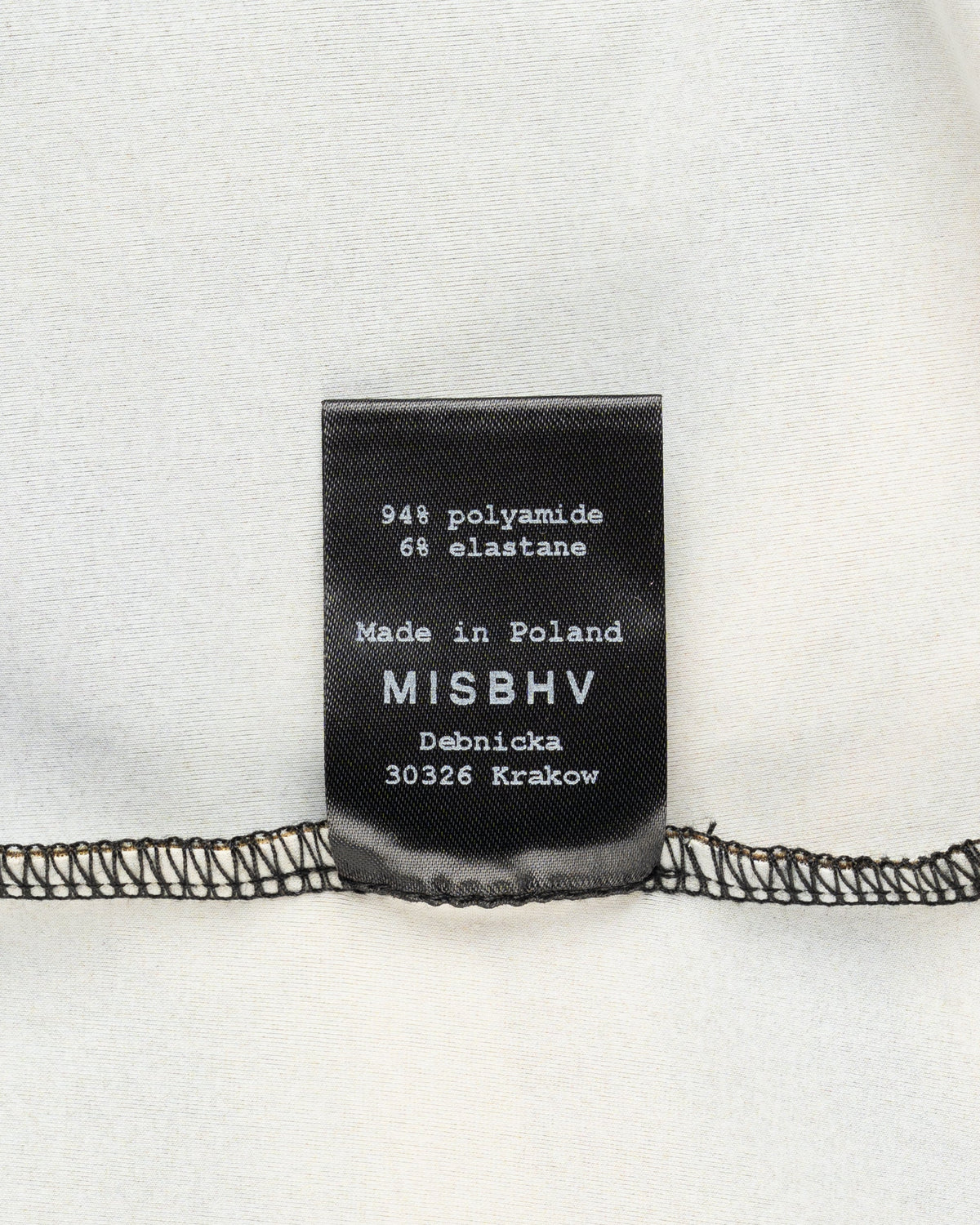 MISBHV 1-OF-1 rhinestones-embellished Tribal mesh top