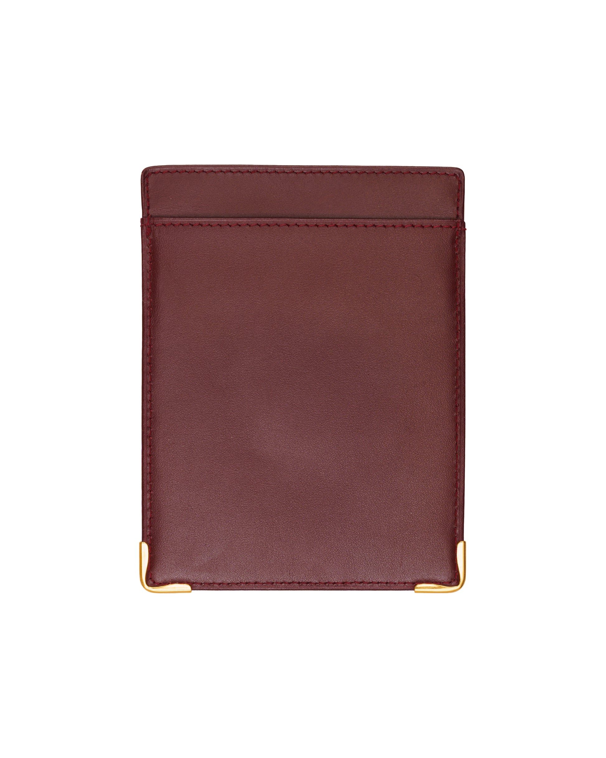 Cartier must de Cartier burgundy bifold wallet D-4