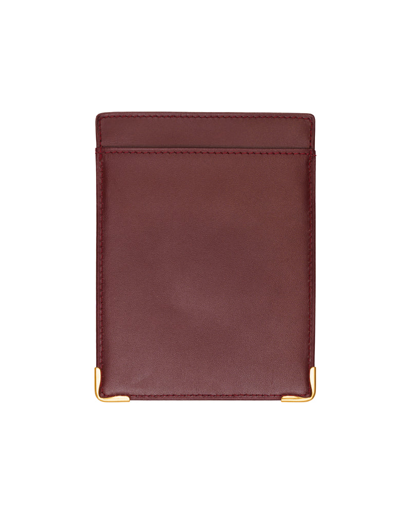 Cartier "must de Cartier" burgundy bifold wallet & card wallet set thumbnail