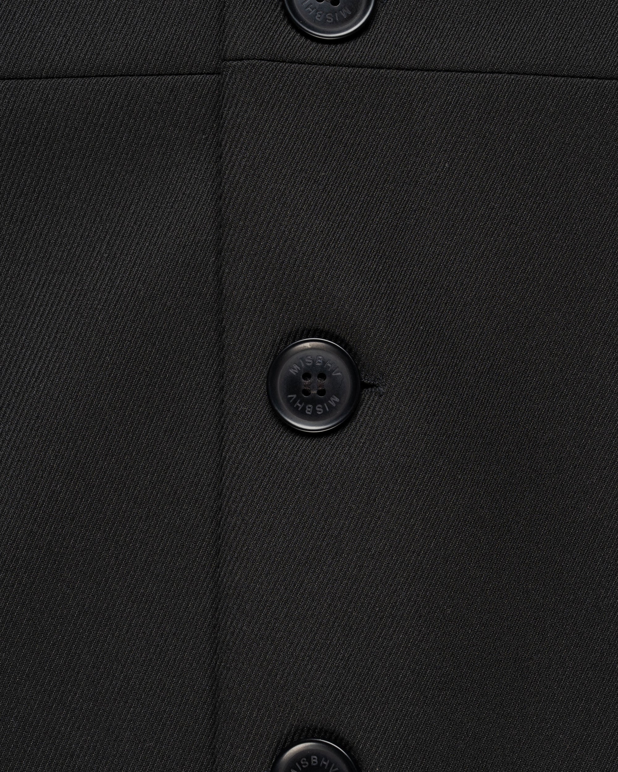 MISBHV Davide single-breasted black blazer jacket