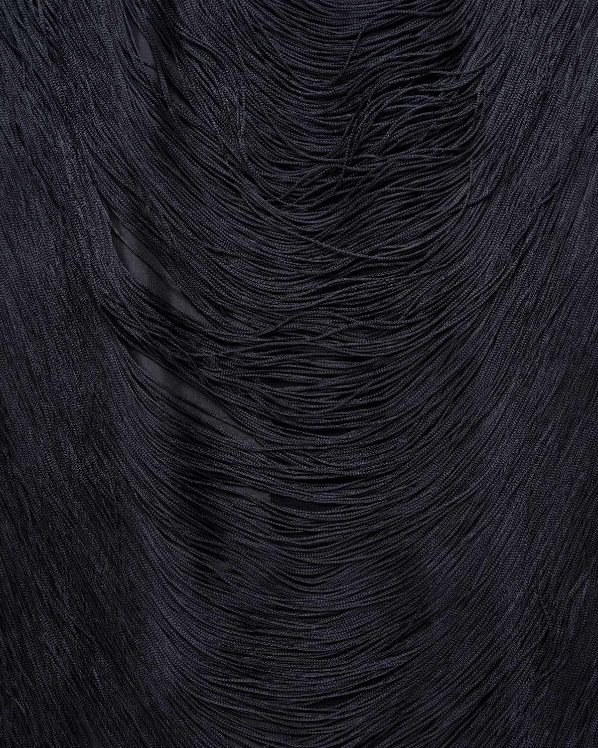 Jil Sander fringe cut-out black blazer jacket