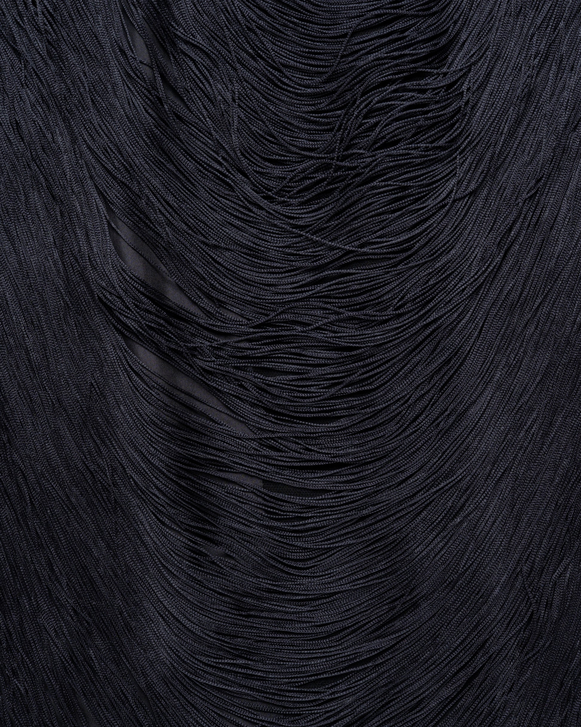 Jil Sander fringe cut-out black blazer jacket Jil