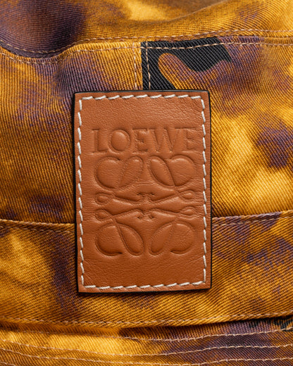 Loewe X Paula's Ibiza Watercolor Explorer brown & purple hat Loewe
