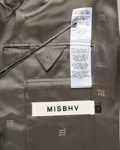 MISBHV Taupe beige oversized blazer jacket MISBHV