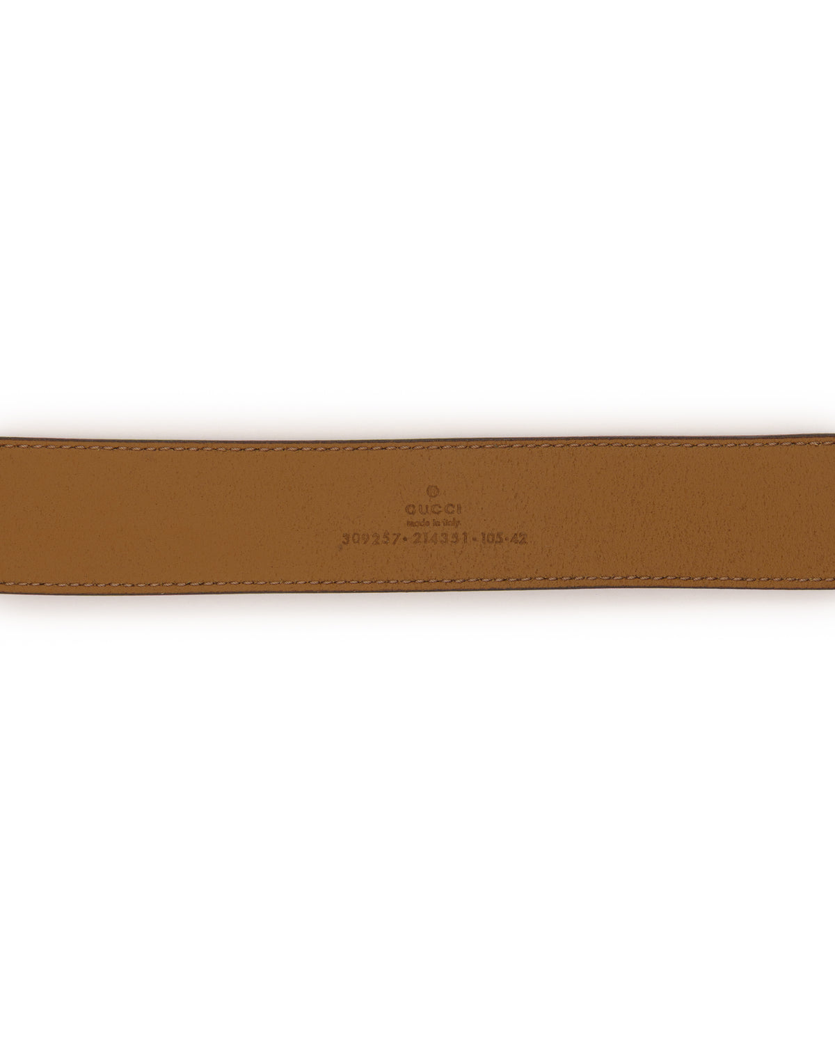 Gucci Stirrup brown leather belt