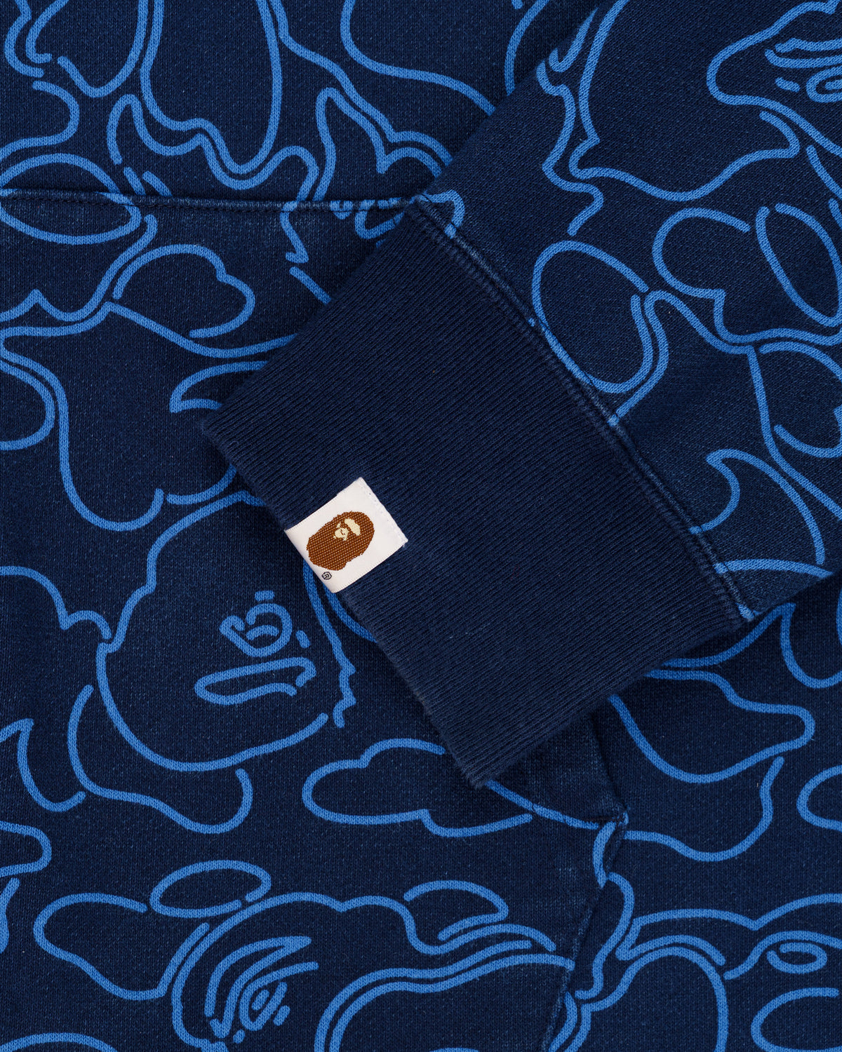 Bape 30th Anniversary Line camo full-zip shark hoodie