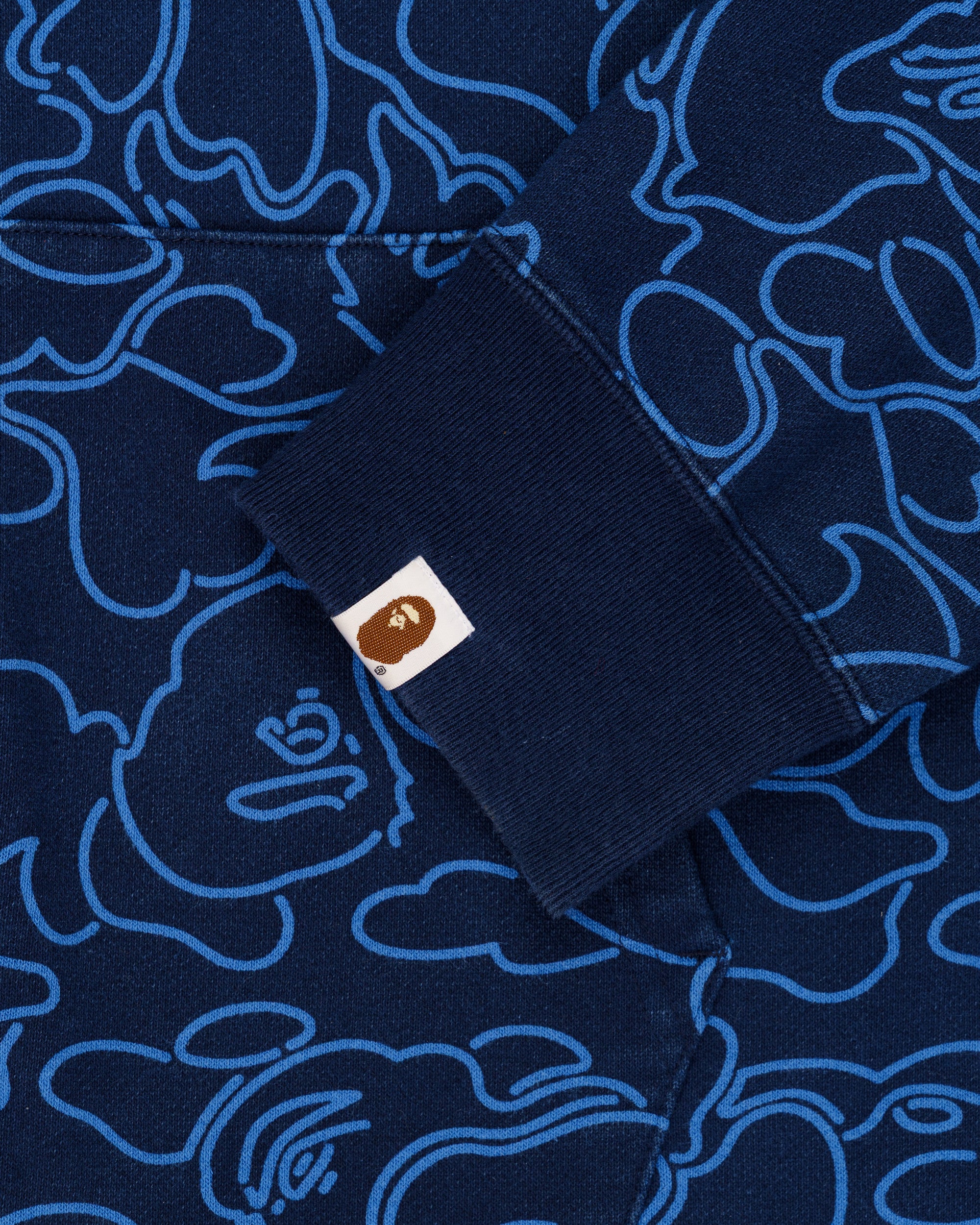 Bape 30th Anniversary Line camo full-zip shark hoodie