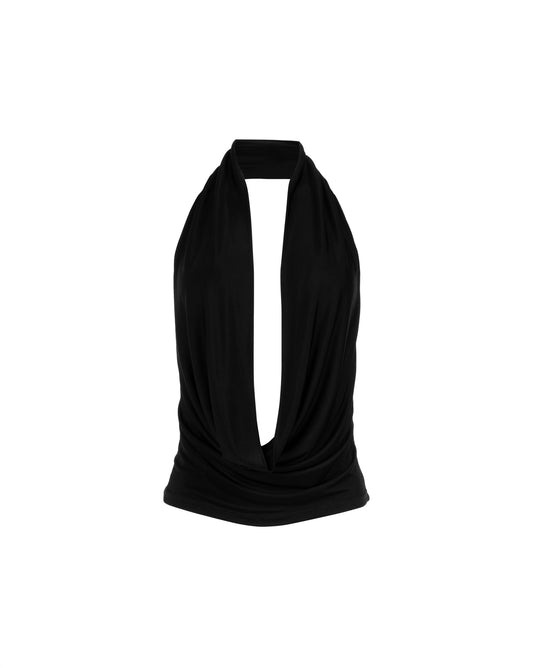 MISBHV asymmetrical one shoulder viscose top MISBHV