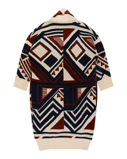 Burberry wool-blend geomatric cardigan