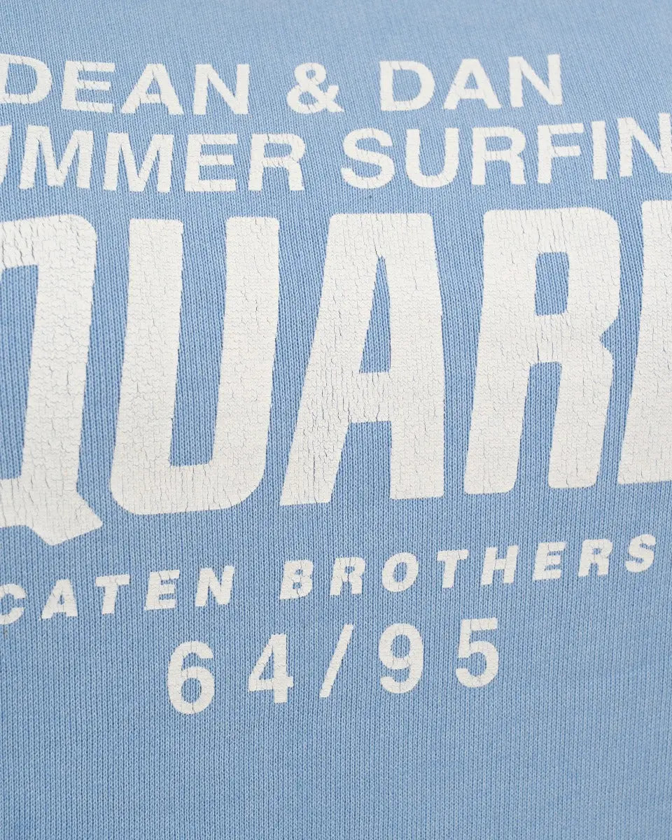 Dsquared2 64/95 logo sky blue crewneck DSQUARED²