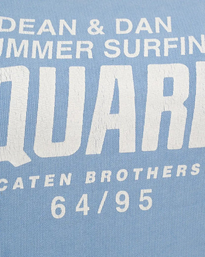 Dsquared2 64/95 logo sky blue crewneck DSQUARED²
