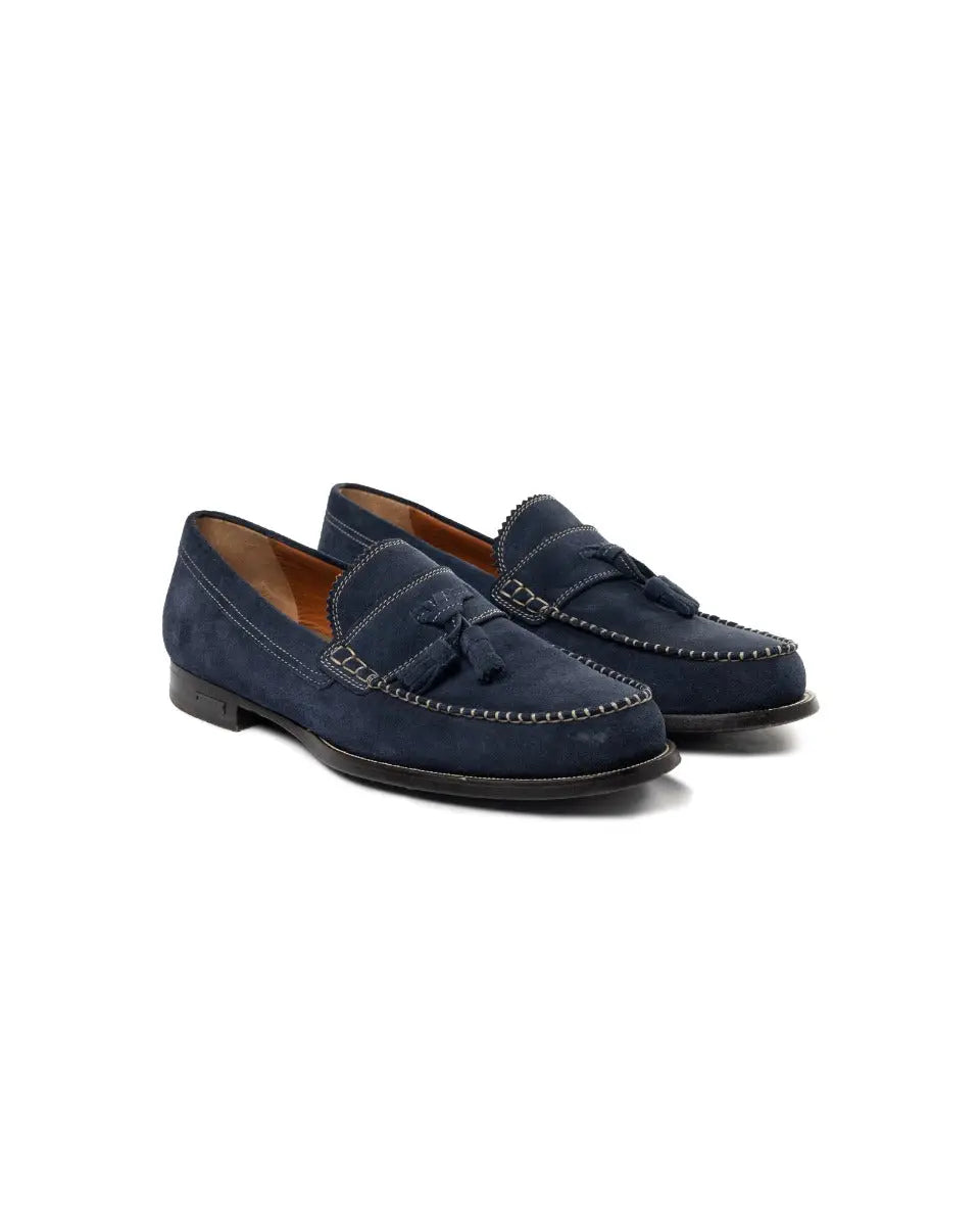Dsquared2 blue suede loafers