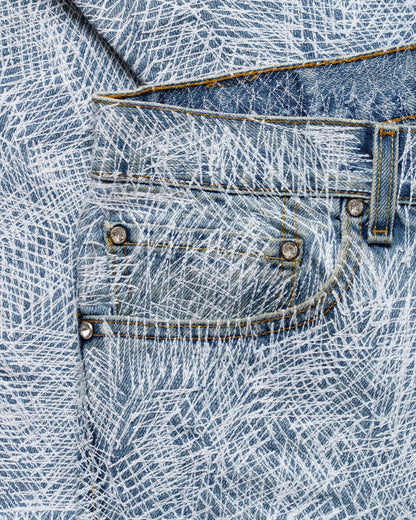 EARTHLING VIP Circus Stitch blue denim pants EARTHLING VIP