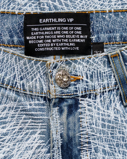 EARTHLING VIP Circus Stitch blue denim pants EARTHLING VIP