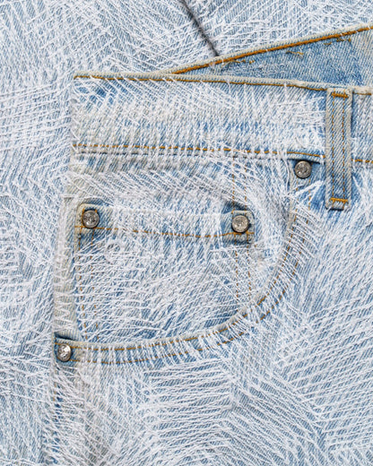EARTHLING VIP Circus Stitch blue denim pants EARTHLING VIP