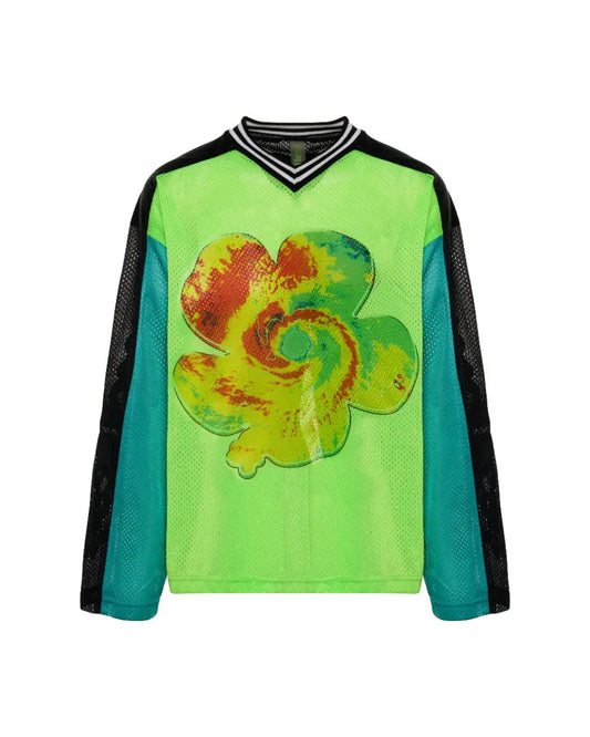 Endless Flower Less Green jersey long sleeve top Endless