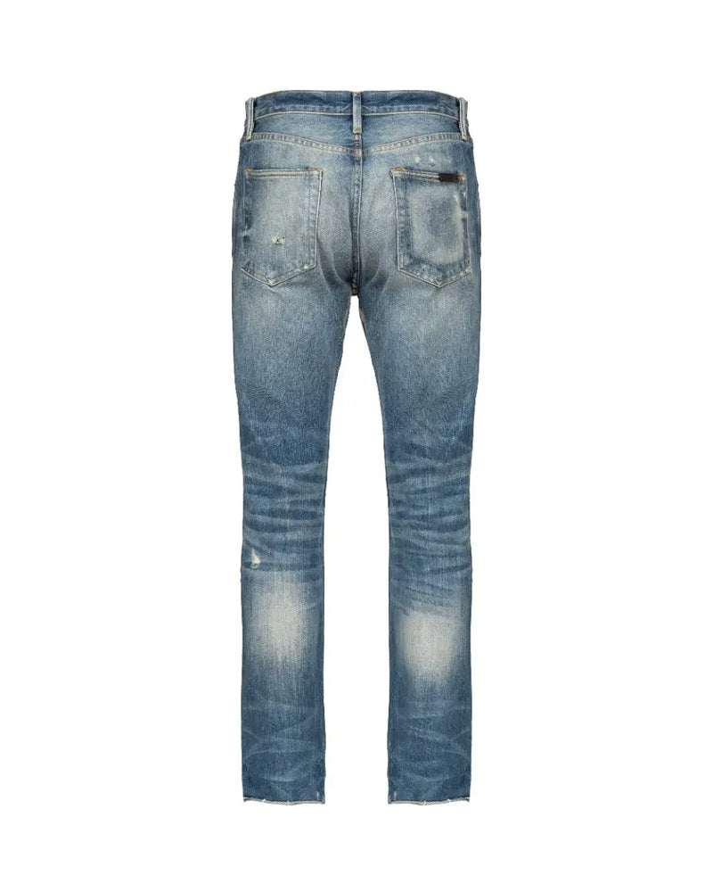 Fear of God Seventh Collection repaired dark blue denim thumbnail
