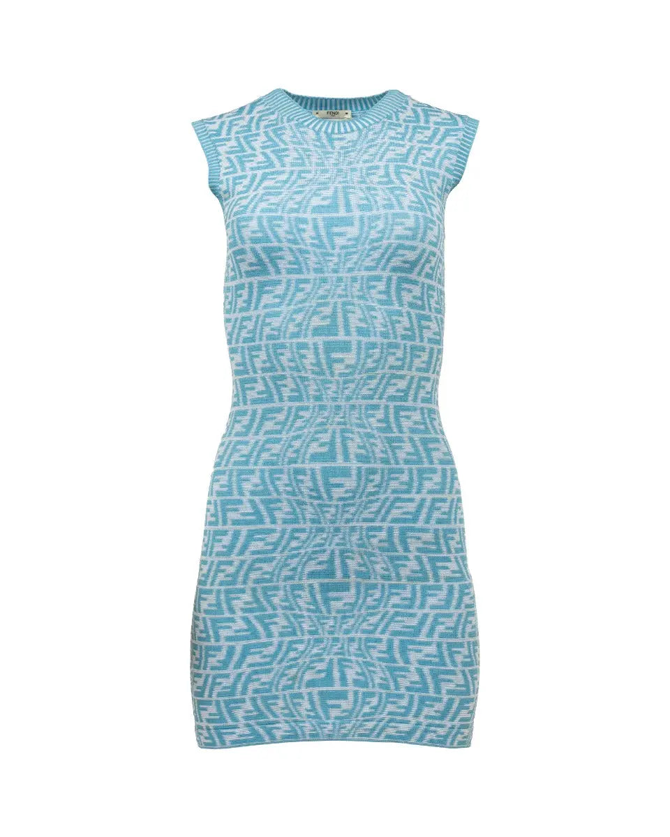 Fendi "FF" Vertigo monogram knitted dress