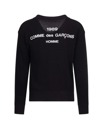 COMME des GARÇONS Homme 1989 black knitted cardigan COMME des GARÇONS