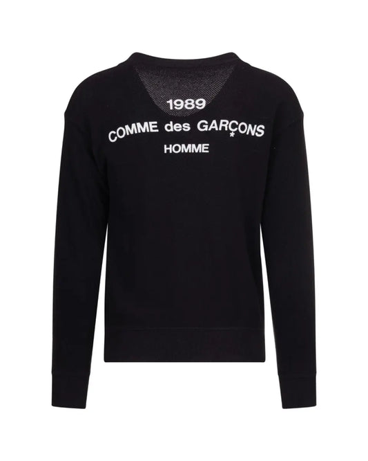 COMME des GARÇONS Homme 1989 black knitted cardigan COMME des GARÇONS