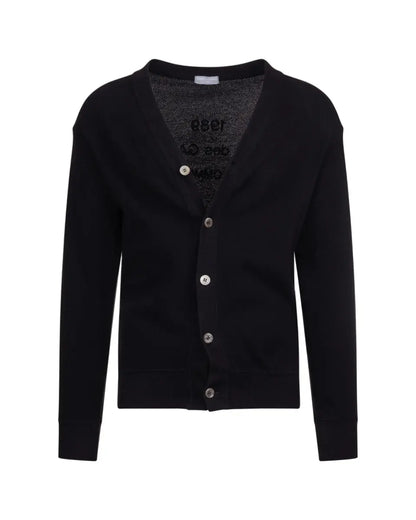 COMME des GARÇONS Homme 1989 black knitted cardigan COMME des GARÇONS
