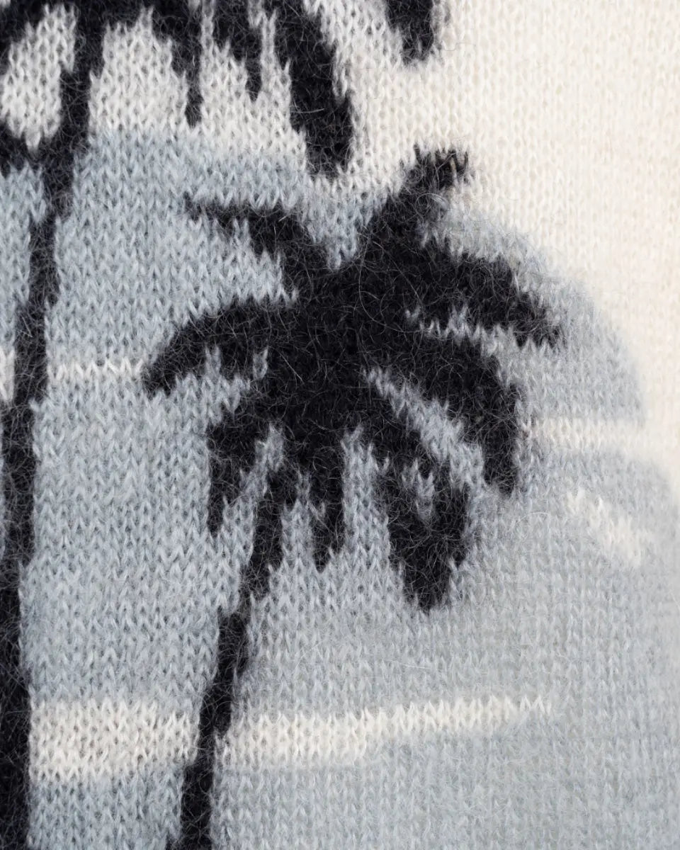Saint Laurent Palm Tree cream white sweater