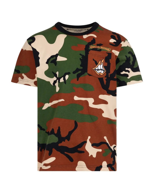 Chrome Hearts Matty Boy "Caution" camo t-shirt Chrome Hearts